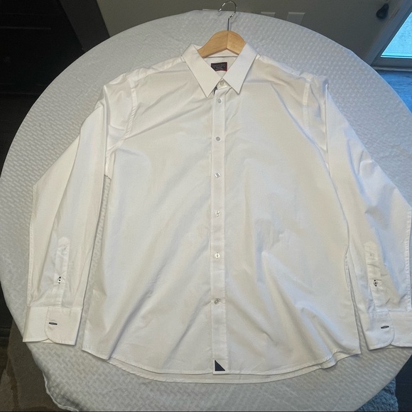 UNTUCKIT White Mens Las Rocas Dress Shirt - SLIM FIT - XX Large - Picture 3 of 5